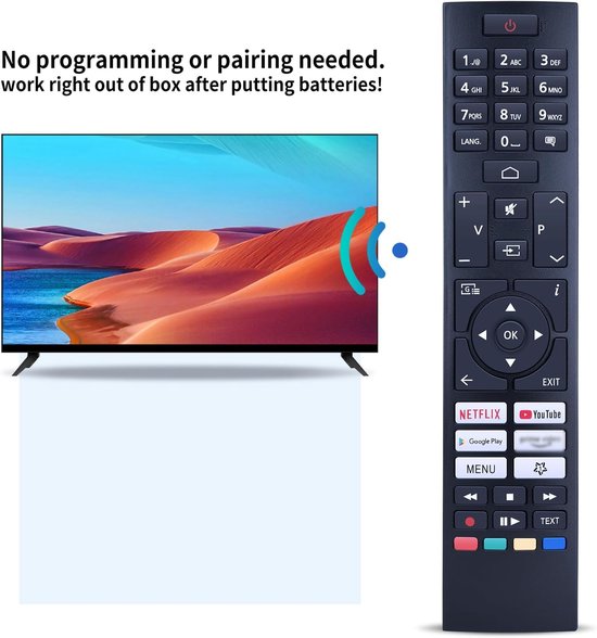 RM-C3607 Replacement Remote Control for JVC Smart TV LT-24VAH3455 LT-32VAF3255 LT-32VAH3355 LT-32VAH3255 LT-24VAH3255 - ShopVlot — afbeelding 3