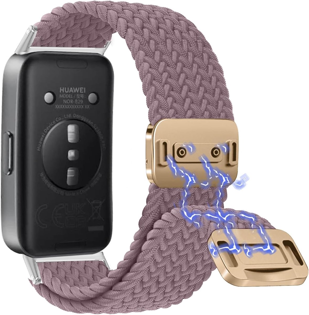 Braided Strap Compatible with Huawei Band 10 for Men Women Adjustable Breathable Elastic Nylon Braided with Magnetic - ShopVlot