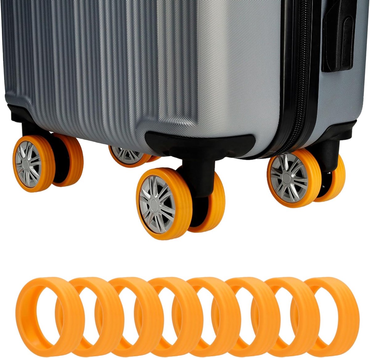 Leonardo® Suitcase Wheel Protectors - Luggage Wheel Protective Case - Silicone Luggage Wheels - Spare Luggage Wheels - ShopVlot