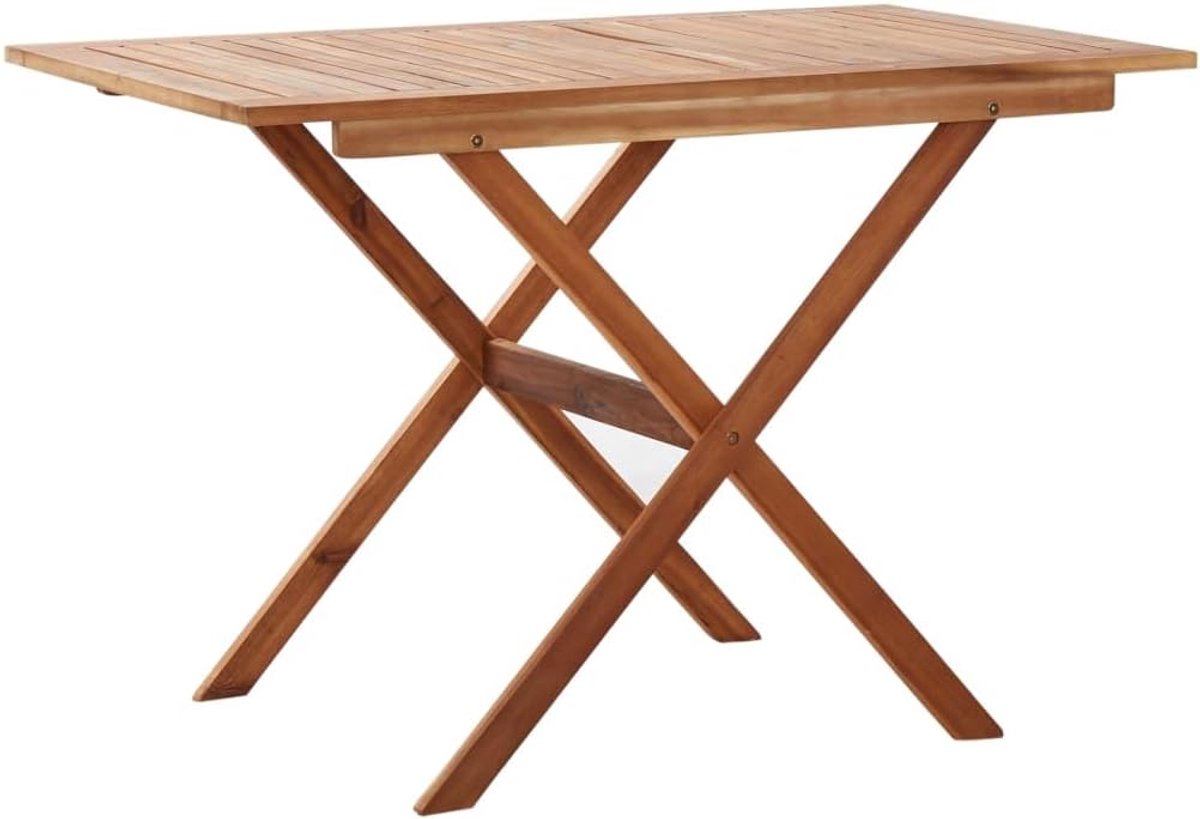 110 x 67 x 74 cm massief acaciahout, outdoor tafel, patiotafel, tuinlounge-tafel, balkon, eettafel voor tuinen, terrassen en balkons