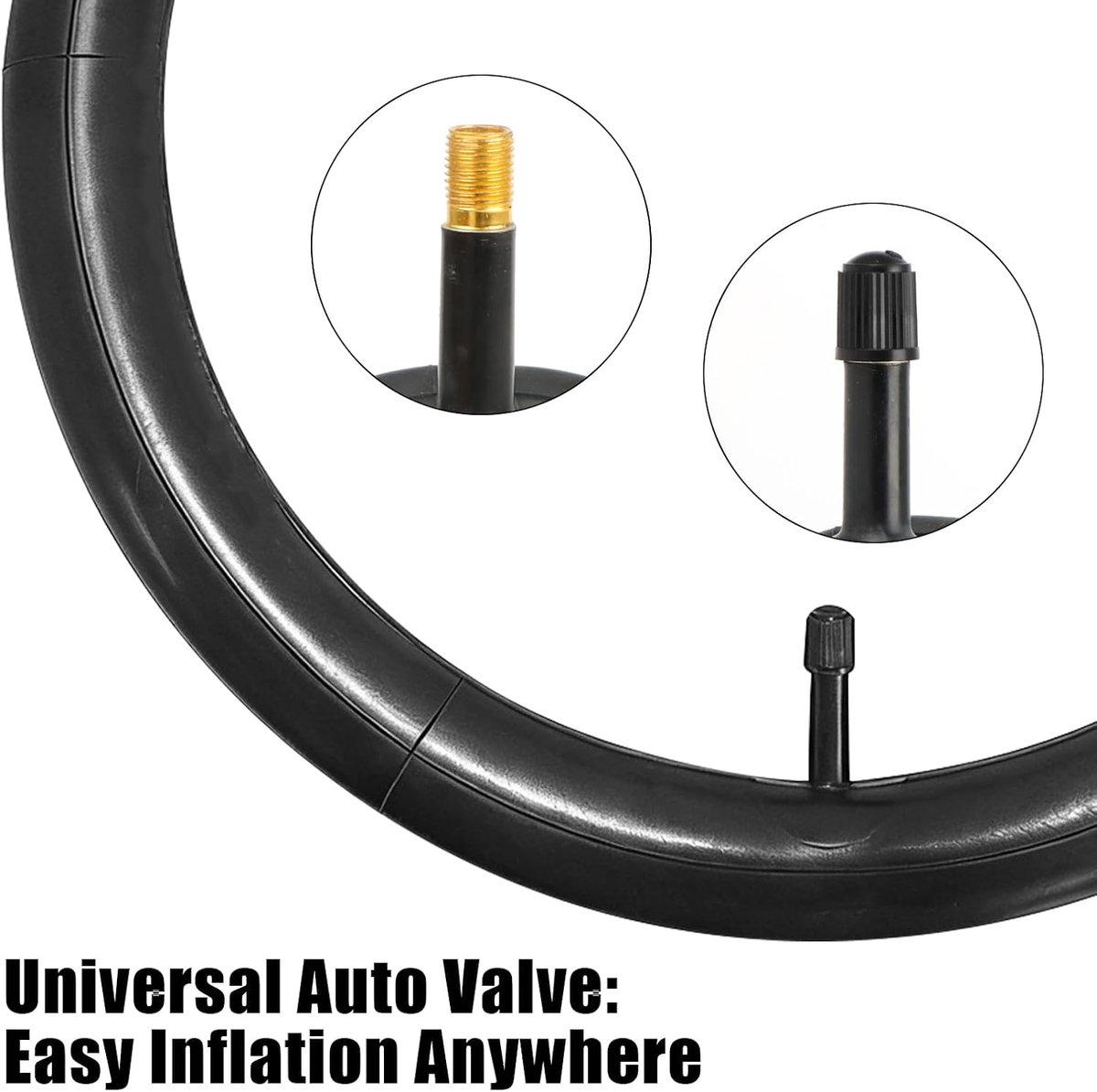 20x1.75 binnenband, fietsband voor kinderfiets, BMX, MTB | Robuuste butyl binnenband 20 inch met AV-ventiel, geschikt voor banden 20x1.75-2.125