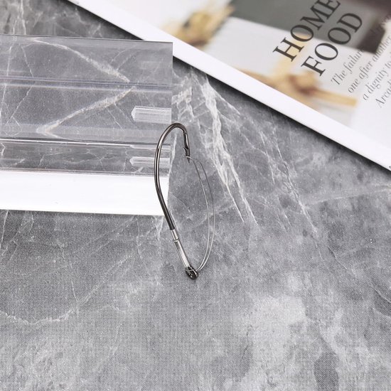 Inovra- Vishaak Set van 30 Stuks - Maten #1/0/#2/0/#3/0 - Koolstofstaal - Anti-Opknoping - Lange Hals - Voor Ondiep Water - Visaccessoires van inovra — afbeelding 3