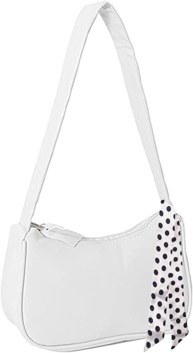 Hobo Schoudertas 22 x 15 x 7 cm - Polyurethaan en Polyester - Met Sjaaltje - Stijlvolle Accessoire voor Vrouwen - ShopVlot