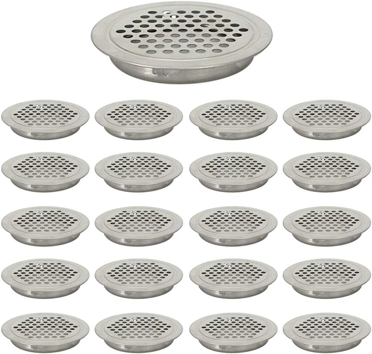 19mm Flat Circular Ventilation Covers Stainless Steel Mesh Hole For Cabinet Bathroom Office Kitchen Ventilation 20 - ShopVlot