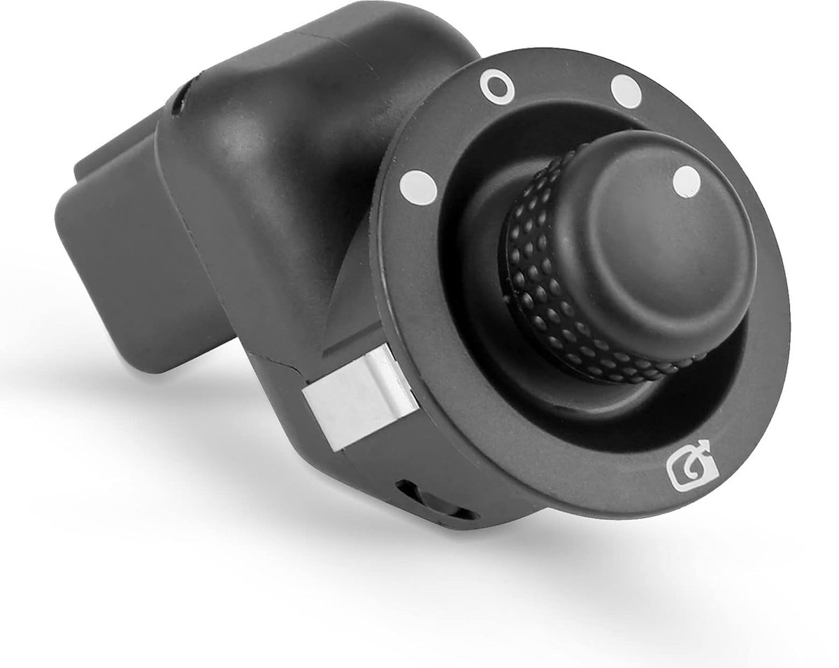 SnelShoppen - Achteruitkijkspiegel Bediening Schakelaar 1pcs Voor Renault Clio III Megane II 109014 Vervangbaar Plastiek Metaal