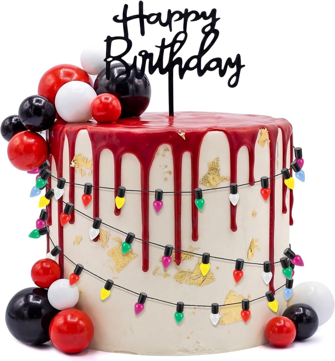 15 stuks, taartdecoratie, Happy Birthday taarttopper voor verjaardag, feest