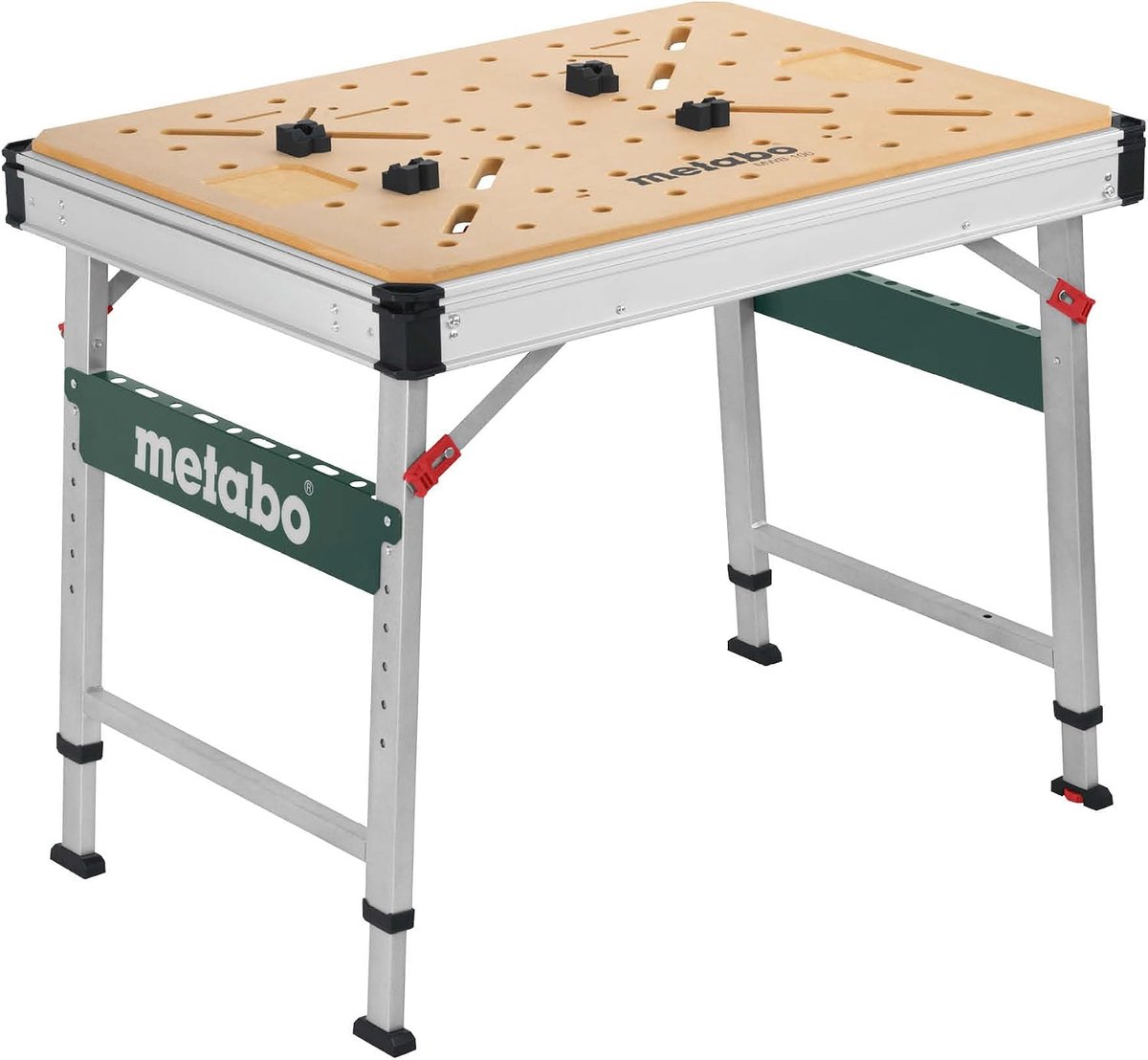 Werkbank 75 x 100 x 100 cm - Multifunctioneel, vouwbaar met 120 kg draagvermogen en accessoires | Industrohome