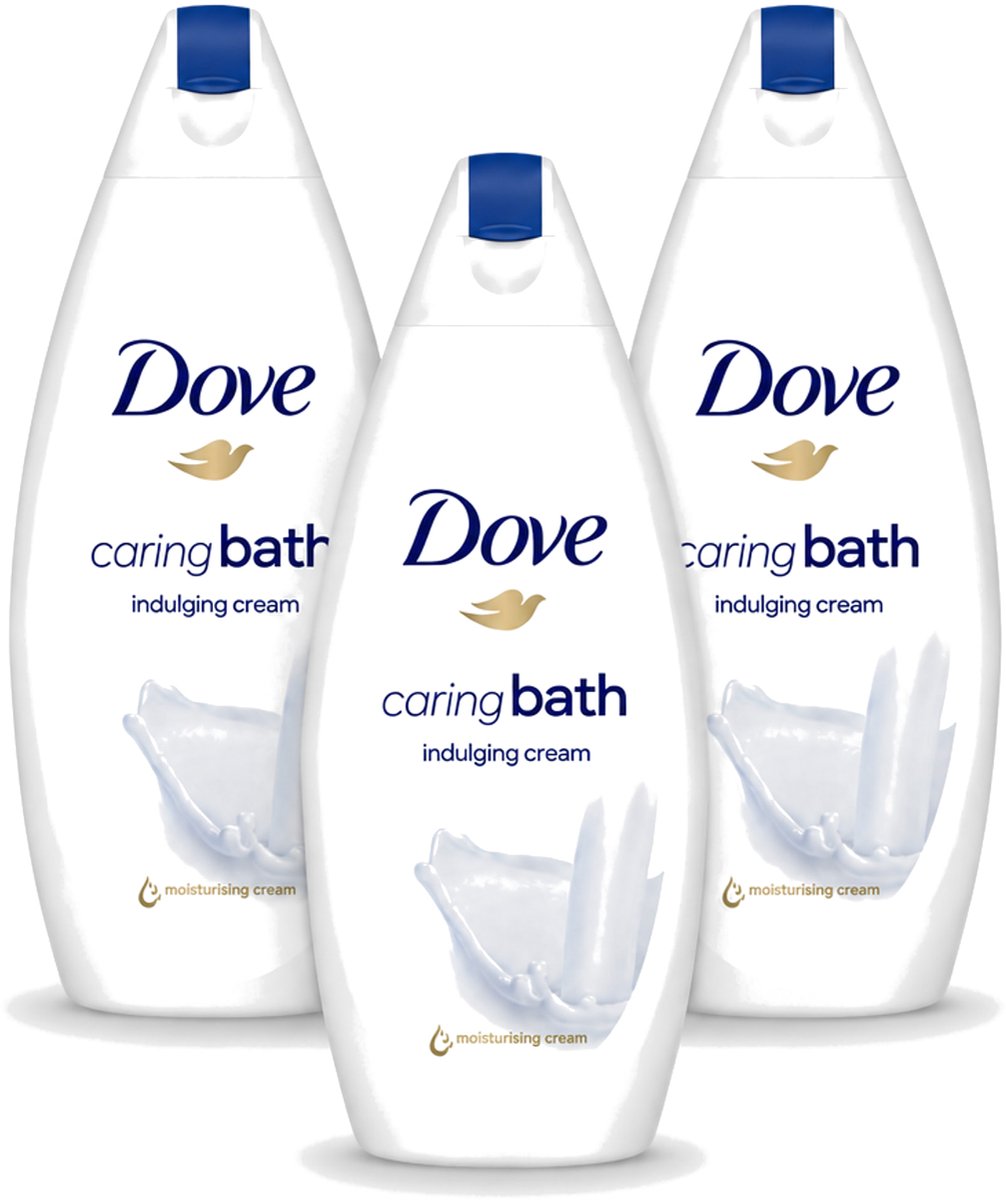 3 x Dove – Douchegel – Caring Bath – 450 ml - Voordeelverpakking - 3 stuks
