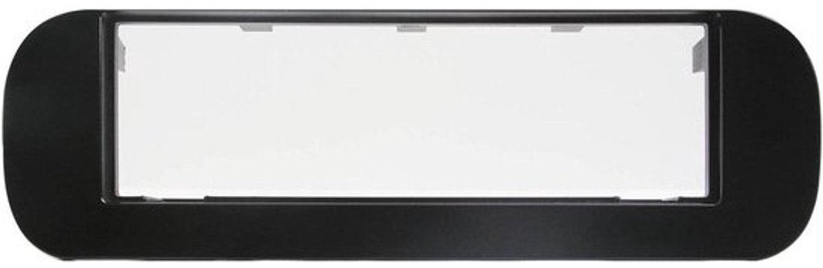 Radio-adapterplaat - Autoradioframe - Autoradio-installatie - Specifieke pasvorm - 15 x 10 cm - Zwart