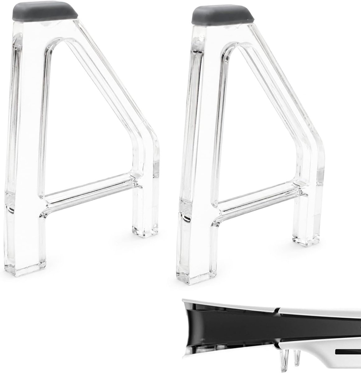 Set van 2 horizontale standaarden voor PS5, PS5 Slim en PS5 Pro console, stabiele lighouder met schroef, universele PS5-accessoires voor optimale ventilatie