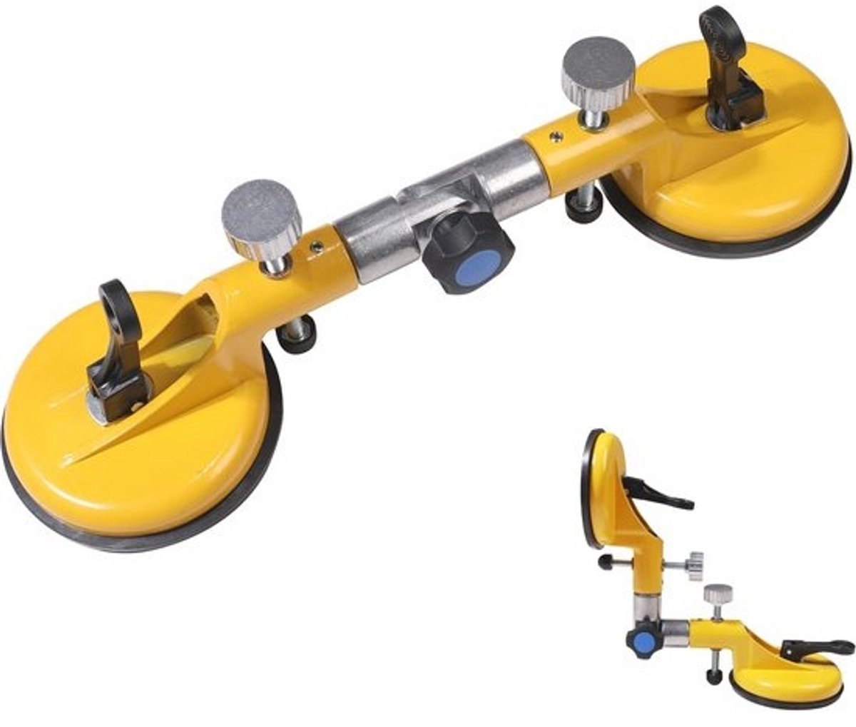 Verstelbare zuignappen - voor tegels - Heavy duty aluminiumlifter - 110 kg laadvermogen - voor nivelleren en uitlijnen