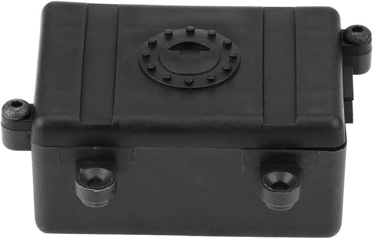 Receiver Box, Zwart Draagbaar Lichtgewicht Plastic RC Accessoire voor Traxxas SCX10 Gebruiksvriendelijke SCX10 II 90046, Car Radio Box