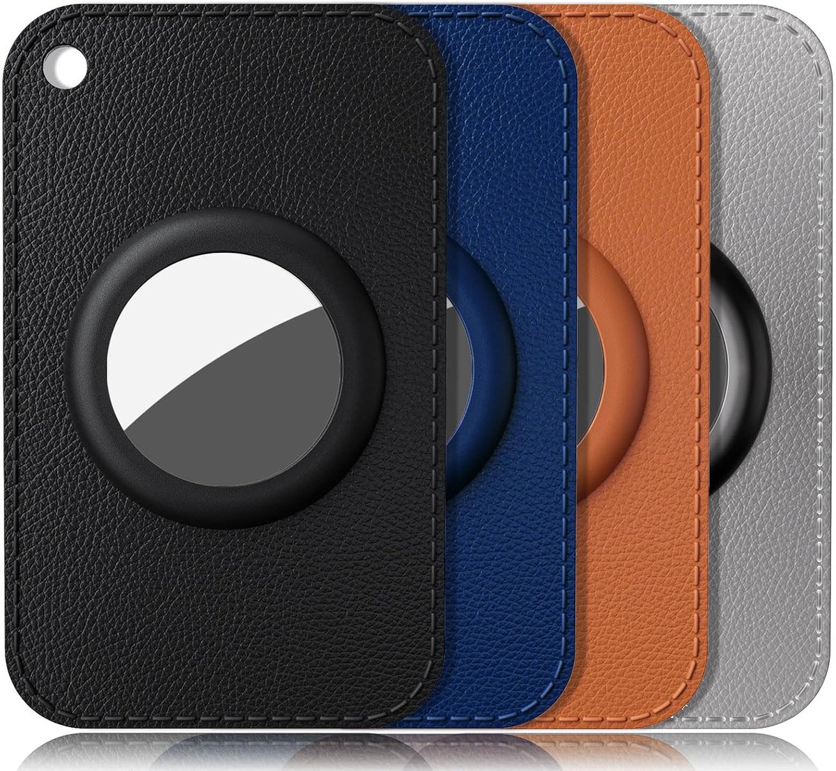 Beschermhoes voor AirTag, ultradunne portemonnee compatibel met AirTag, creditcardhouder voor tas, rugzak, portemonnee, koffer, clutch
