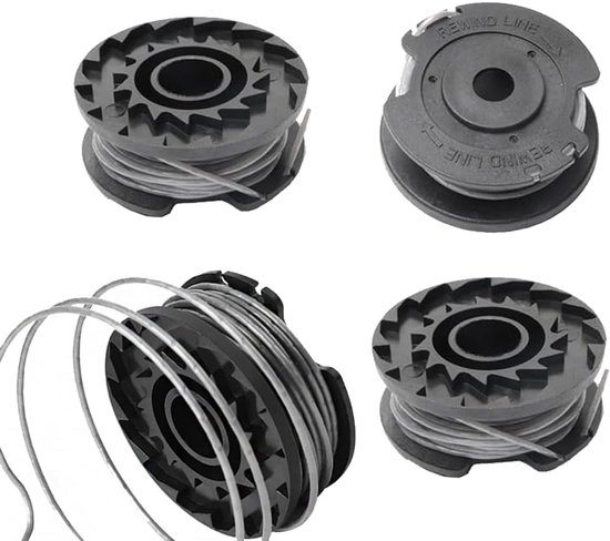 4 Pack Strimmer Spoel Line, 1 Pack Vervanging Strimmer Spool Cover Strimmer LineΦ1.65mm 16 ft/4.9 m F016F04557 Vervanging Trimmer Spoel Cover met Bosch ART 23/26 SL Grastrimmer — afbeelding 4