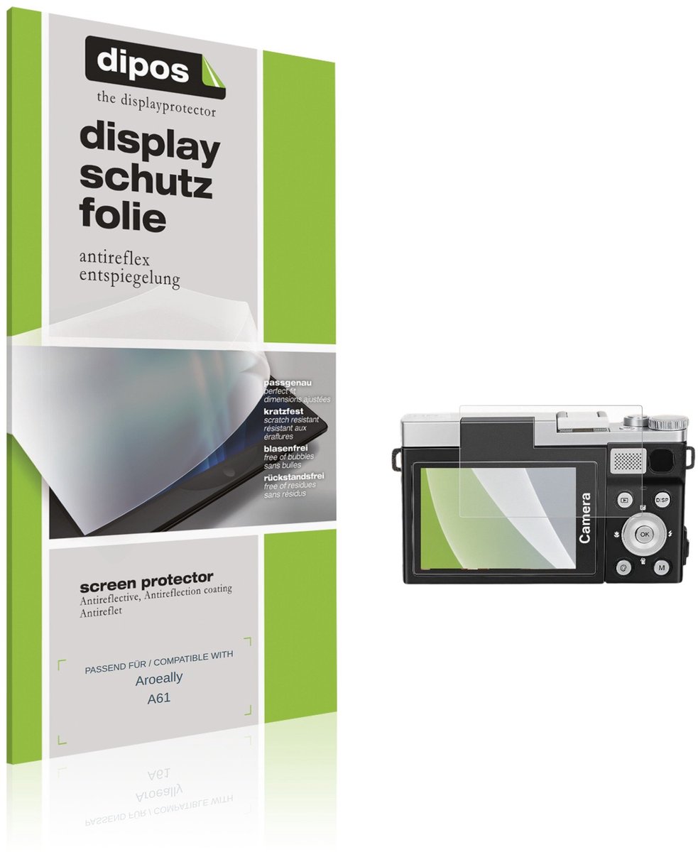 dipos – 4x Matte Beschermfolie geschikt voor Aroeally A61 | Krasbestendige & antireflecterende Screenprotector Ultra-Thin