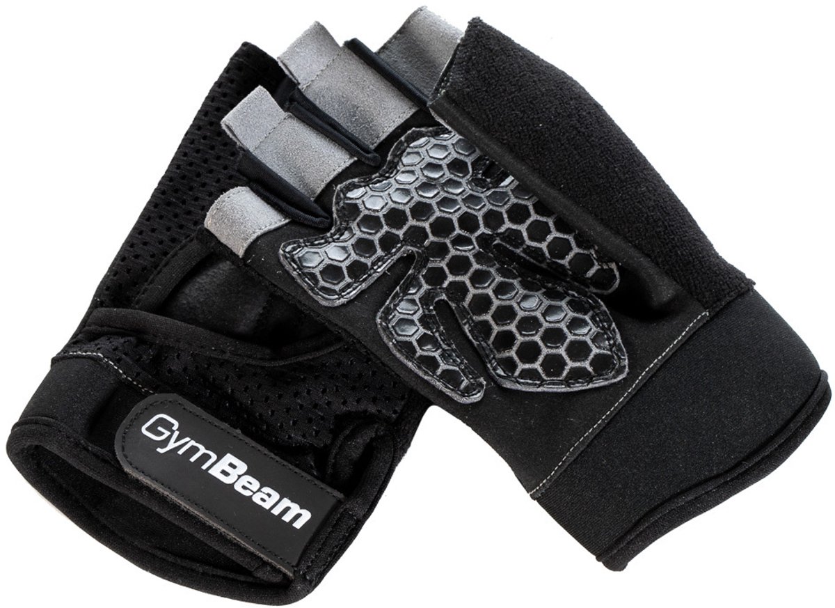 GymBeam Grip Fitness Handschoenen Zwart S