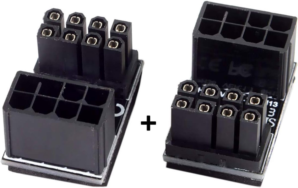 ATX 8Pin Adapter - 180 Graden Hoek - 8Pin Vrouwelijk naar 8Pin Mannelijk - Verander de Installatierichting - ShopVlot