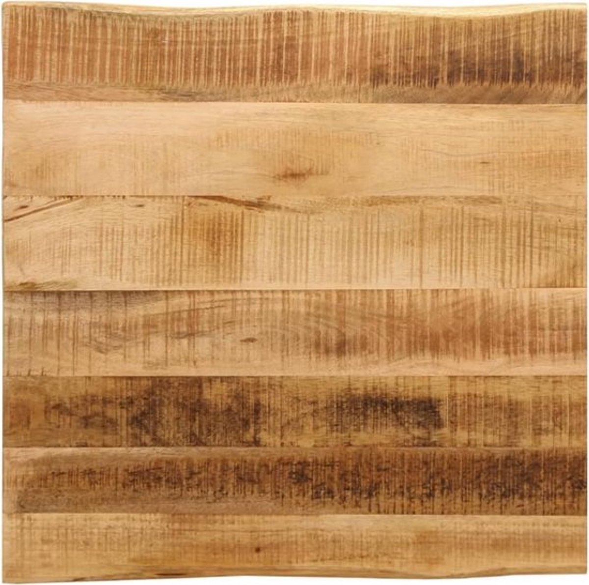 Houten Tafelblad - Blad voor Tafel - Keuken of Bureau - Levende Rand - 60x60 cm - Natuurlijk Hout