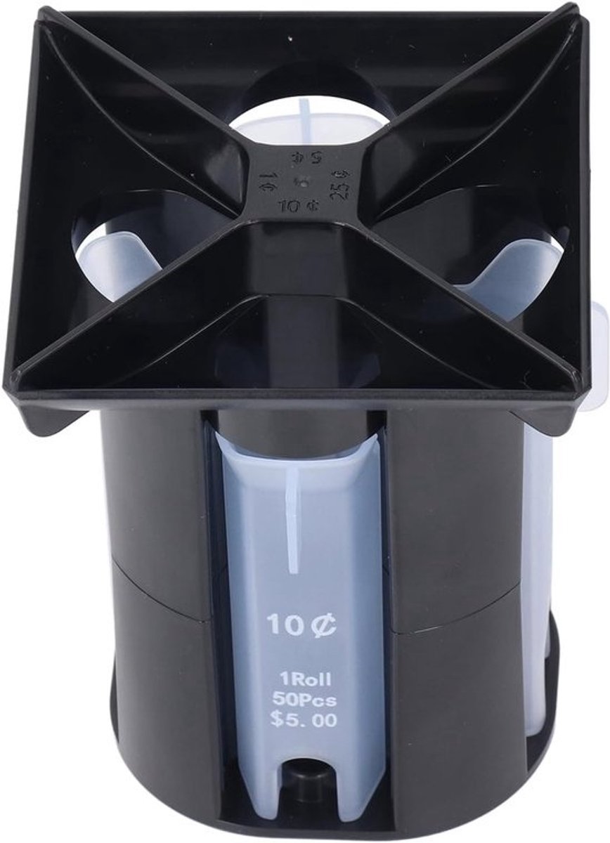 Muntsorteerder - Geldteller machine - Munten rollen - 4-in-1 Systeem - 115 x 9 cm