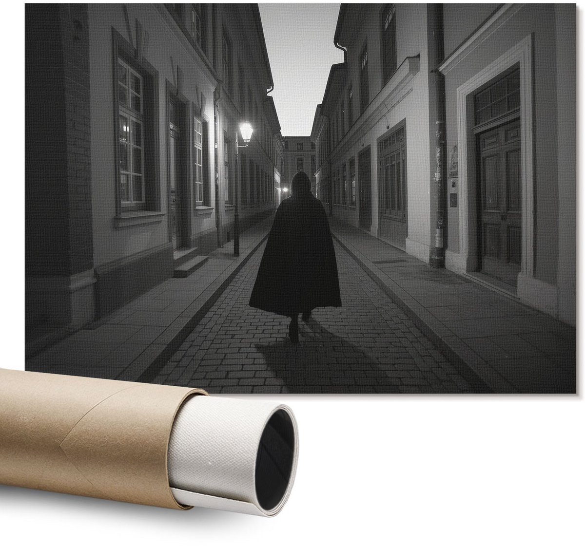 Coloray Polycanvas Wandposter - Moderne Architectuur, Fotografie - A1 - Beige Decoratie - Rechthoek - Interieurdecoratie - Kantoor - Modern