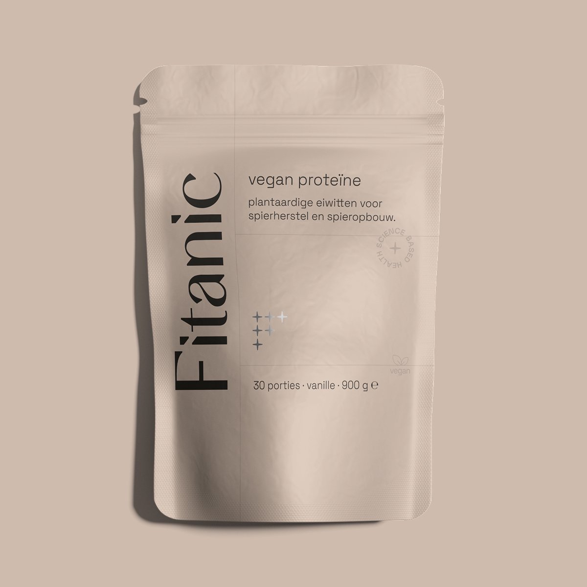 Vegan Protein - Chocoladesmaak - 25,9 g Eiwit per Portie - Fitanic