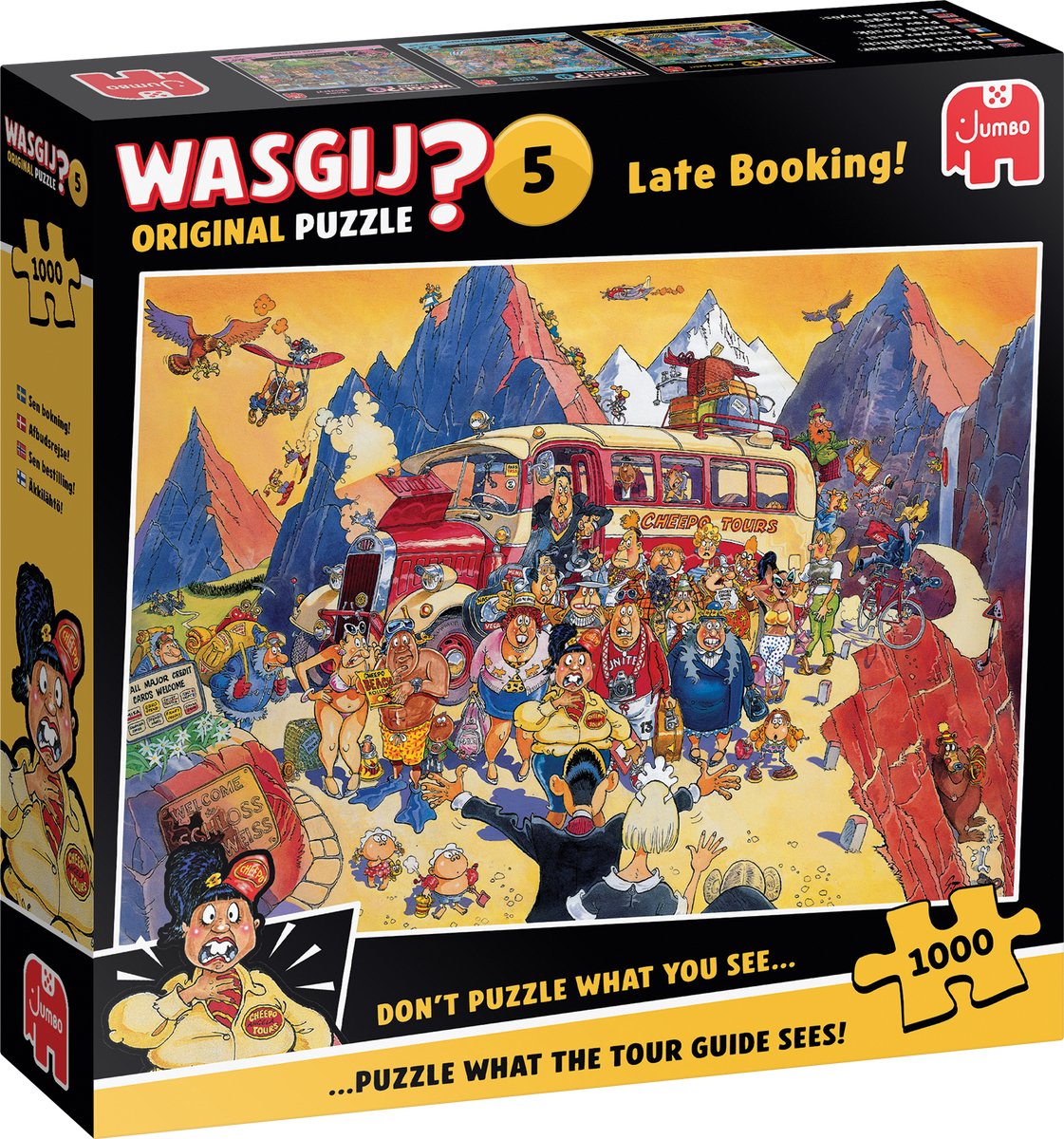 Wasgij Original 5 - Late Booking! - puzzel van 1000 stukjes