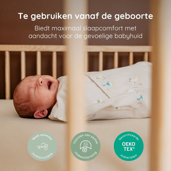 Puckababy Piep Inbakerslaapzakje baby (0-3m) - Geese - Katoen TOG 0.5 — afbeelding 5