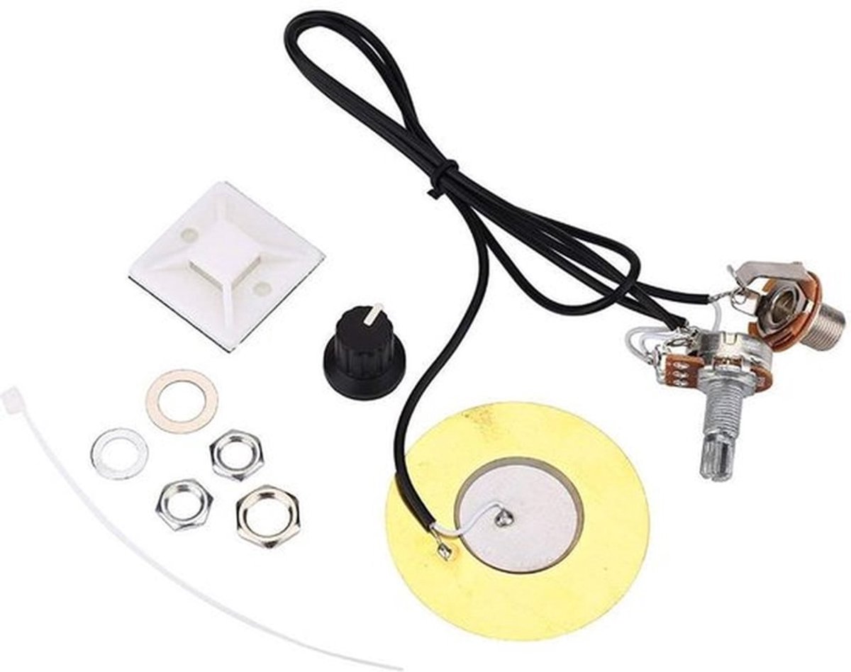 Micro-piezosensor - Hoge Geluidskwaliteit - Duurzaam en Draagbaar - Voor Muziekinstrumenten - Geluidsopname - Geschikt voor Gitaar - Ker...