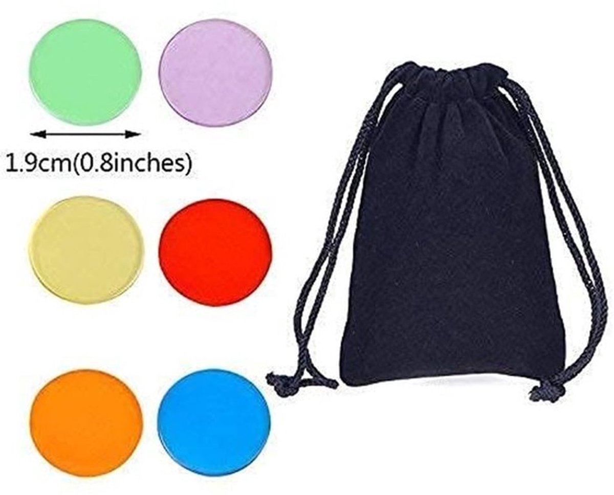 - Transparante Kleurnummers - 120 Stuks - Perfect voor Wiskundespellen - Multi-kleurig - Plastic Bingo Chips - Geschikt voor Thuis en Schoo...