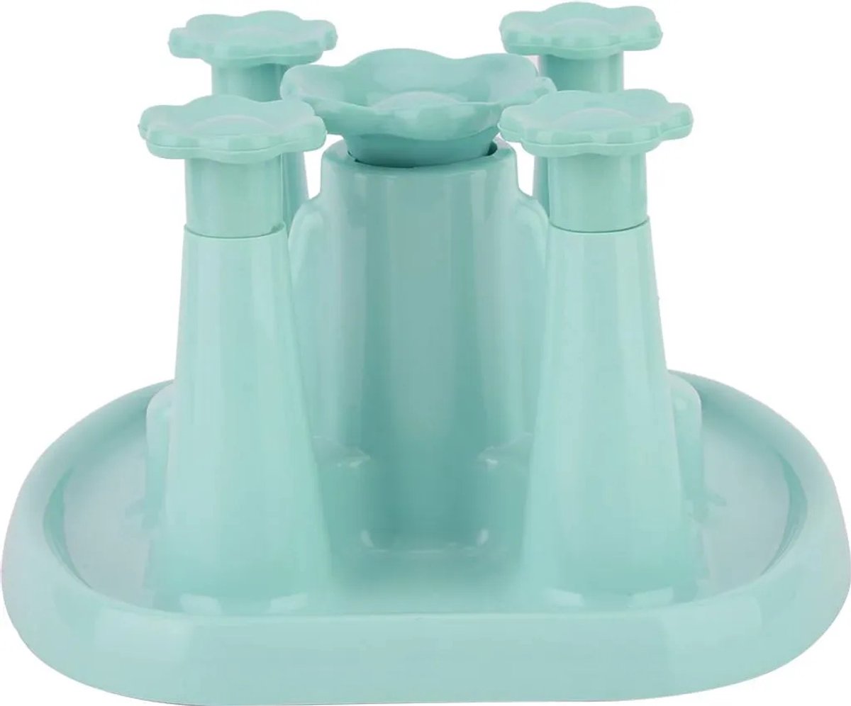 Kopjesrek, afdruiprek, uitlekbak, droogrek Geschikt voor 4 kopjes (blauw)