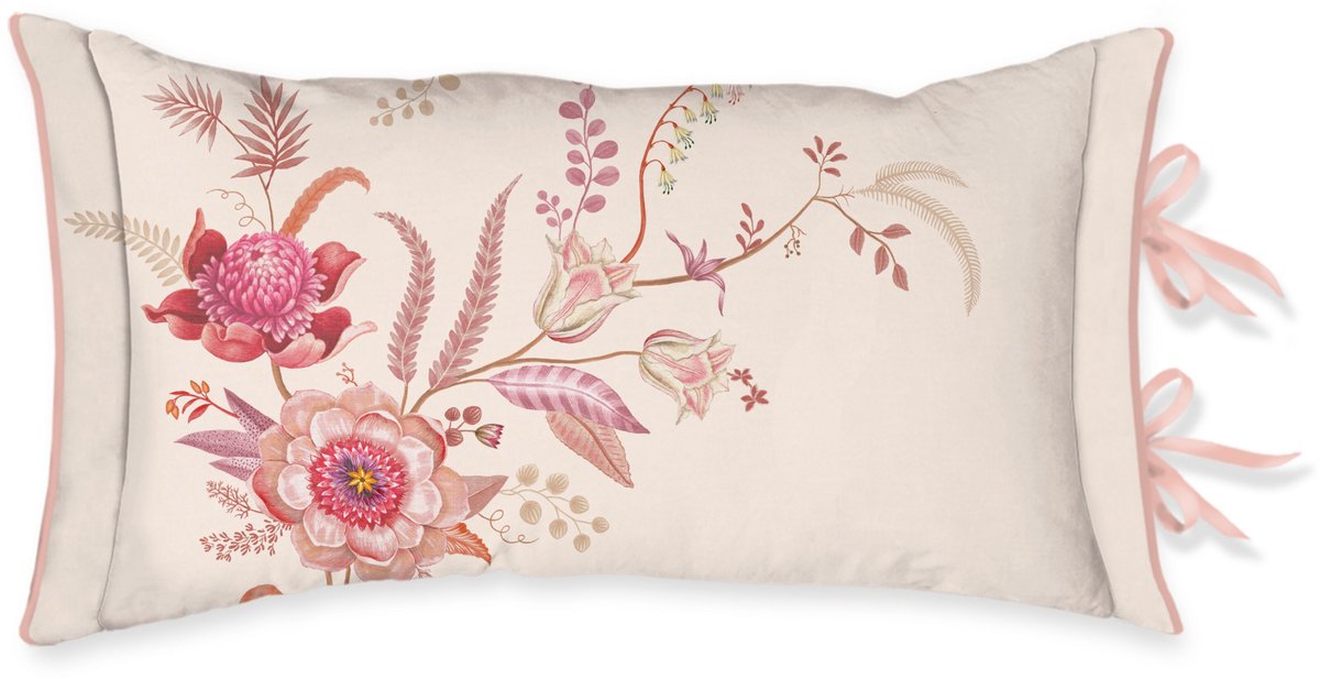 Pip Studio Everbloom Cushion Sierkussen - 35 x 60 cm cm - Licht roze
