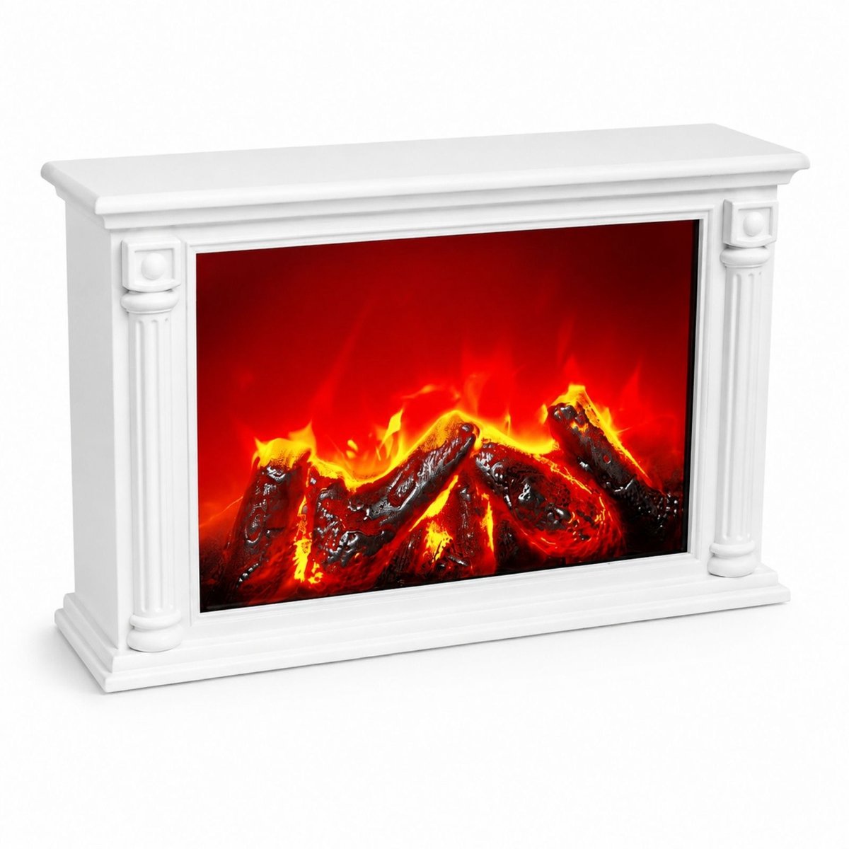 Decoratieve LED-haard in klassieke stijl, 10 x 33 x 21 cm