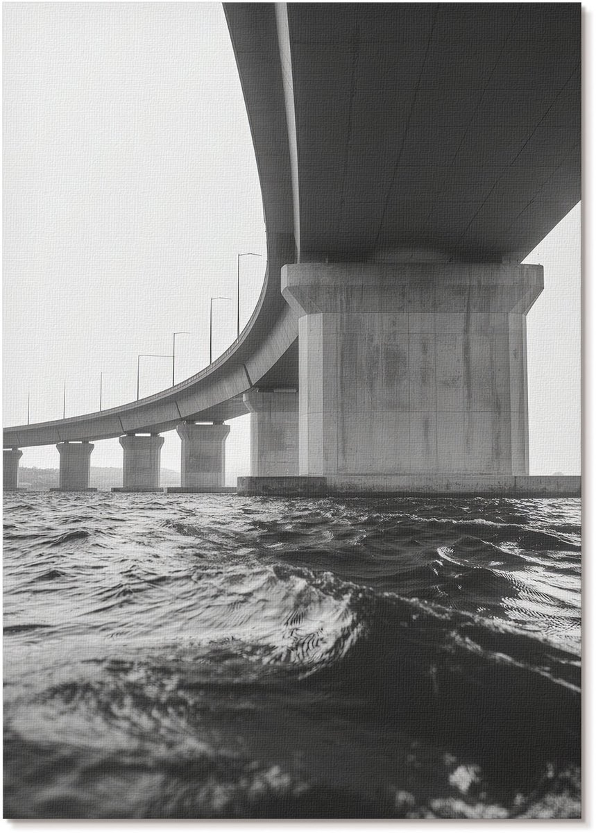 Tulup Polycanvas Wandposter - Olifant In Kleuren, Fotografie - A2 - Oranje Poster - Rechthoek - Interieurdecoratie - Woonkamer, Slaapkamer, Kantoor - Expressief
