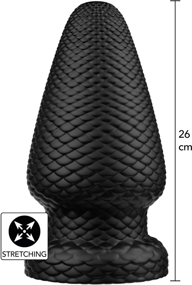 Hidden Desire Anale speeltjes - Giant Dragon Butt Plug PVC XXXL