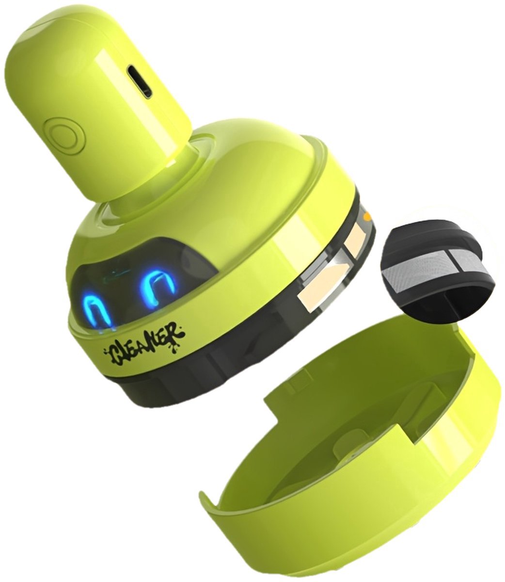 casalora - Toetsenbordstofzuiger - Mini stofzuiger - Draadloze tafelstofzuiger - Tafelstofzuiger - USB oplaadbaar - Drie zuigkrachtniveaus - Geschikt voor kantoor en thuis - Groen