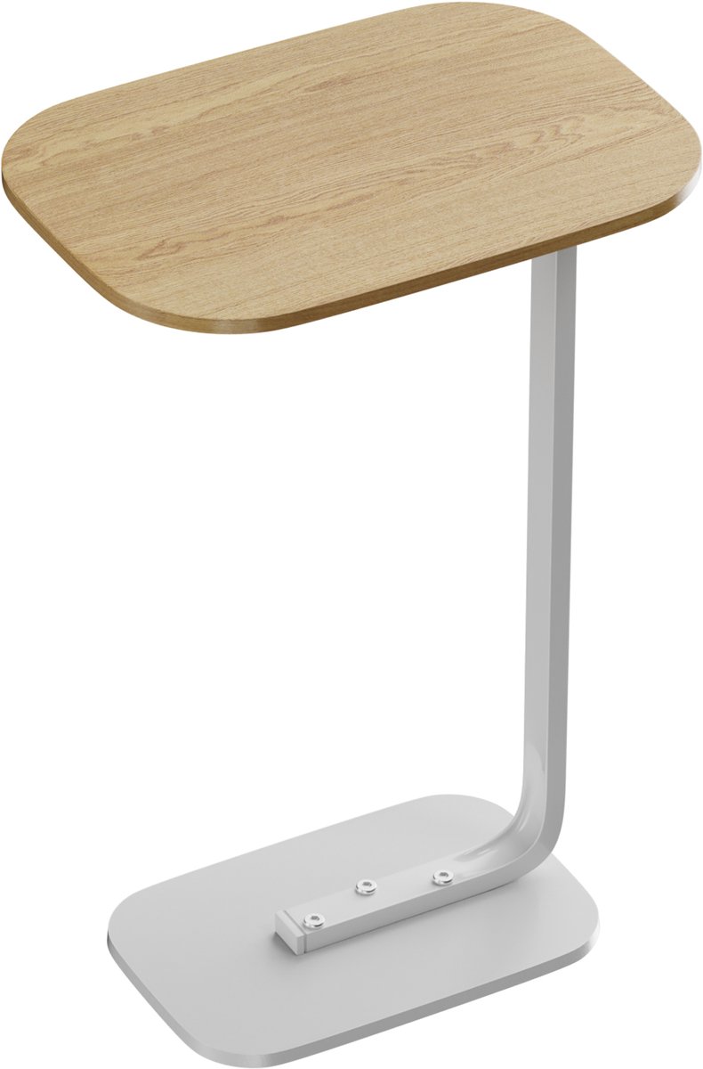 DESMIU Bijzettafel Voor Bank En Bed Met C Vorm – Multifunctioneel En Compact – 63 X 30 X 45 Cm – Hout – Zwart – Voor Woonkamer En Slaapkamer