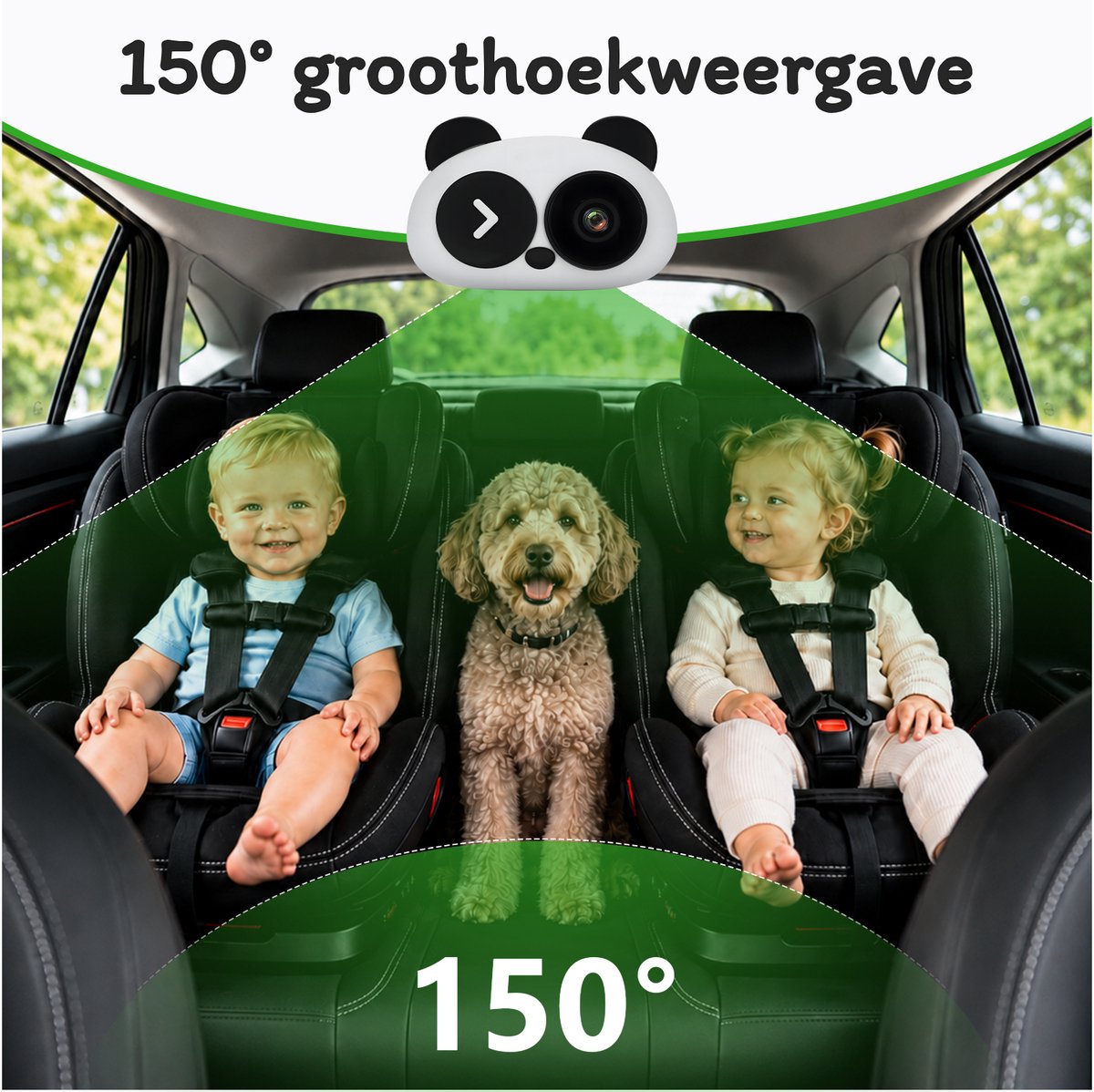 MMOBIEL Baby Autocamera met 120° Groothoeklens voor CarPlay - afbeelding 3