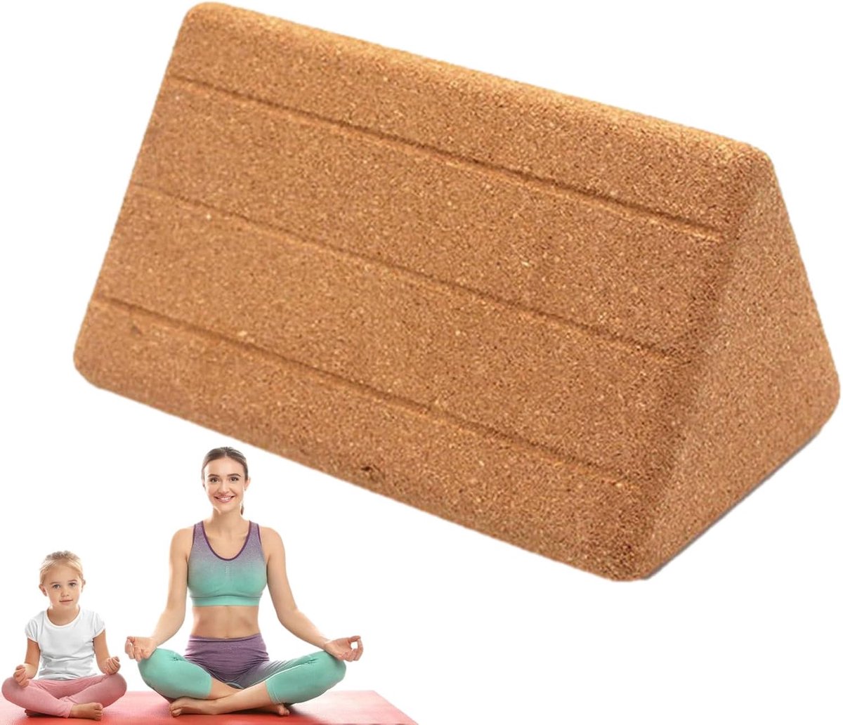 Yoga Kurk - Ecologisch driehoekig hulpmiddel ter ondersteuning van de ontwikkeling van de huid, antislip uitlijningshulp, accessoires ter verbetering D