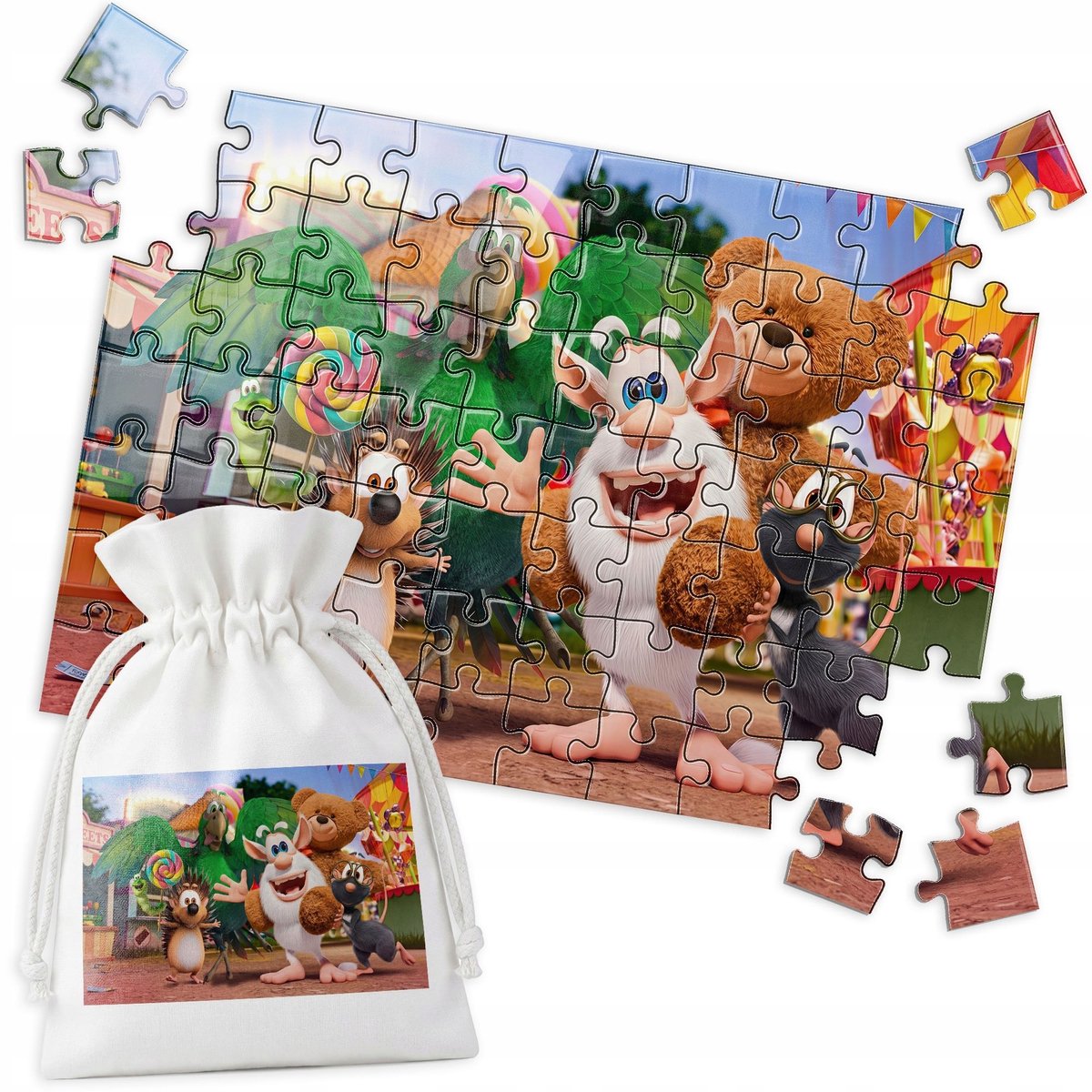 Kinderpuzzel 70 Stukken - Booba Trol Karnaval Thema