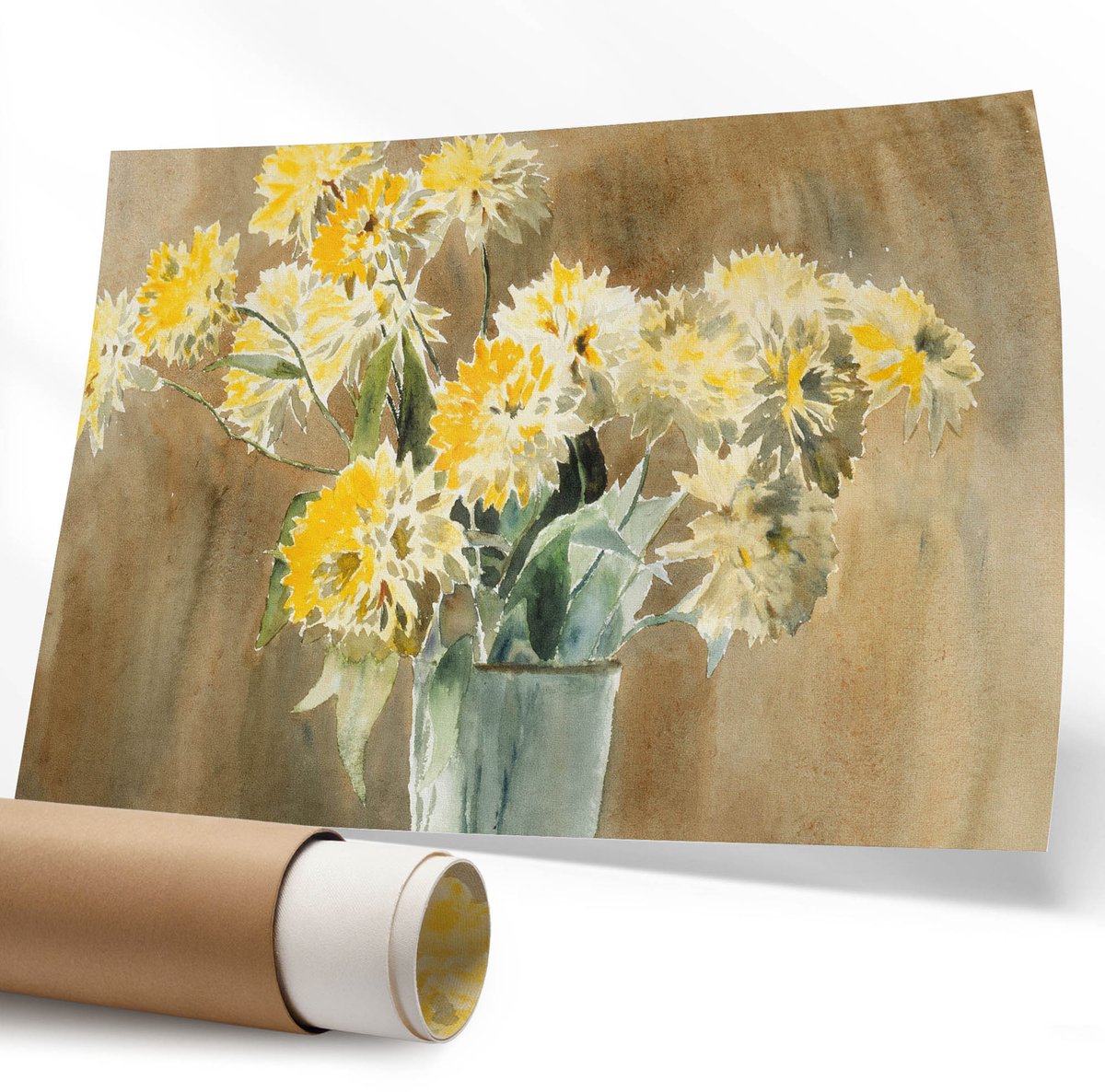 Coloray Polycanvas Poster - Zwart-Wit Frame, Fotografie - 594 x 840 mm - Zwart-wit Design - Rechthoek - Muurdecoratie - Woonkamer - Klassiek