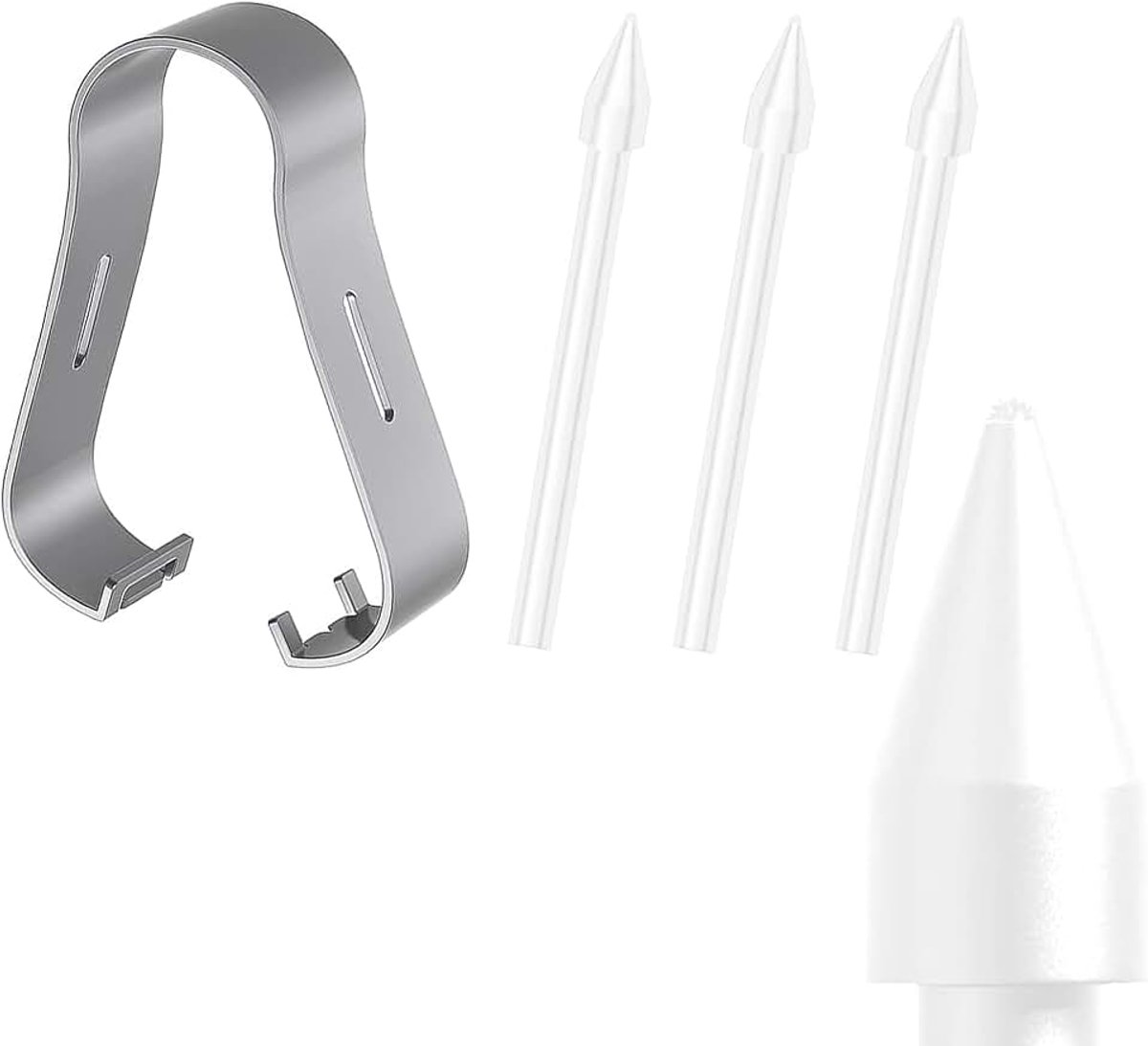 Nibs voor Samsung S Pen Galaxy Tab S6 Lite/S10 Lite/S10 FE/S10 FE+ Plus/S10 Ultra/S10+ Plus/S9 FE+ Plus/S9 FE/S9/S9 Ultra/S8/S7 FE, wit