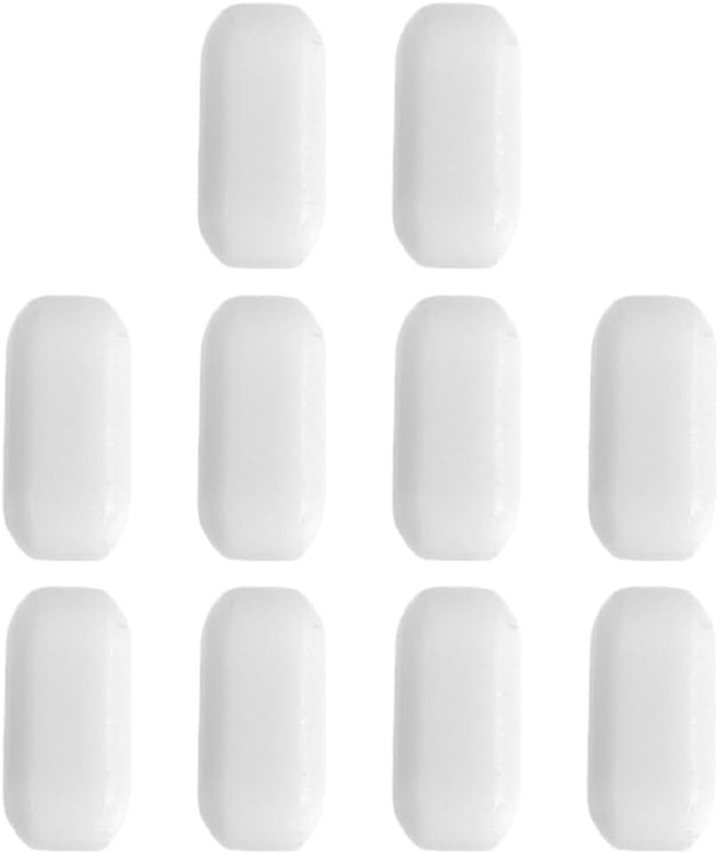 10 stuks PTFE-magneetroerstaafjes om te mengen bij hoge temperaturen in het laboratorium wit, 5 mm magneetroerset