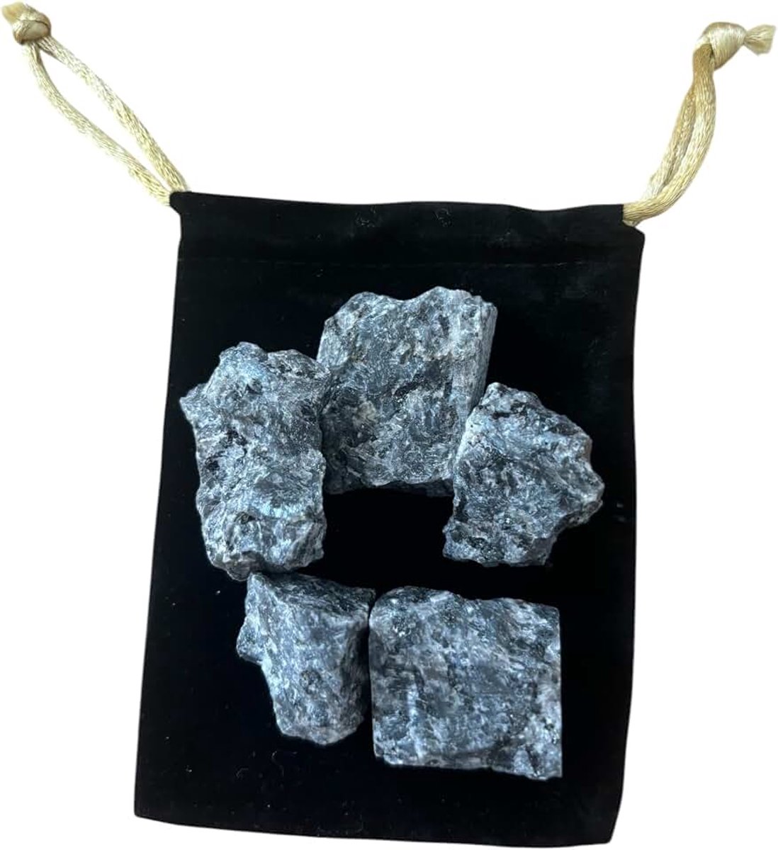 Labradoriet, 20 tot 30 mm, 5 stuks, ruwe elektromagnetische bescherming, natuurlijk zwart kwartskristal voor het maken van sieraden (labradoriet, zwart, 5)
