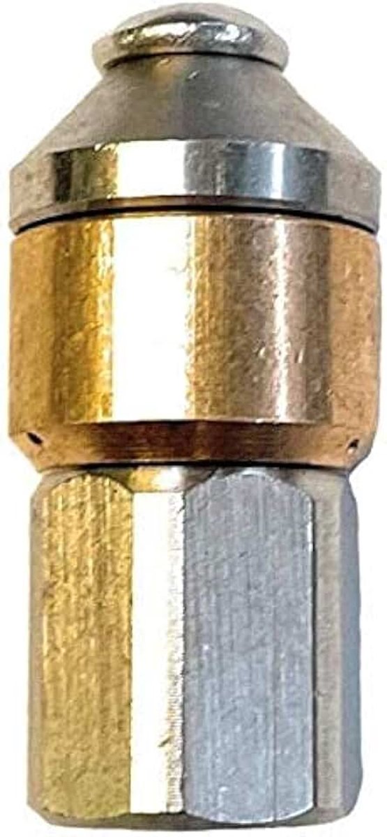 1 x roterende reinigingssproeier van 1/4 inch voor slang voor buisreiniging voor Kärcher WAP Alto en anderen (1/4 inch, roterende sproeikop)