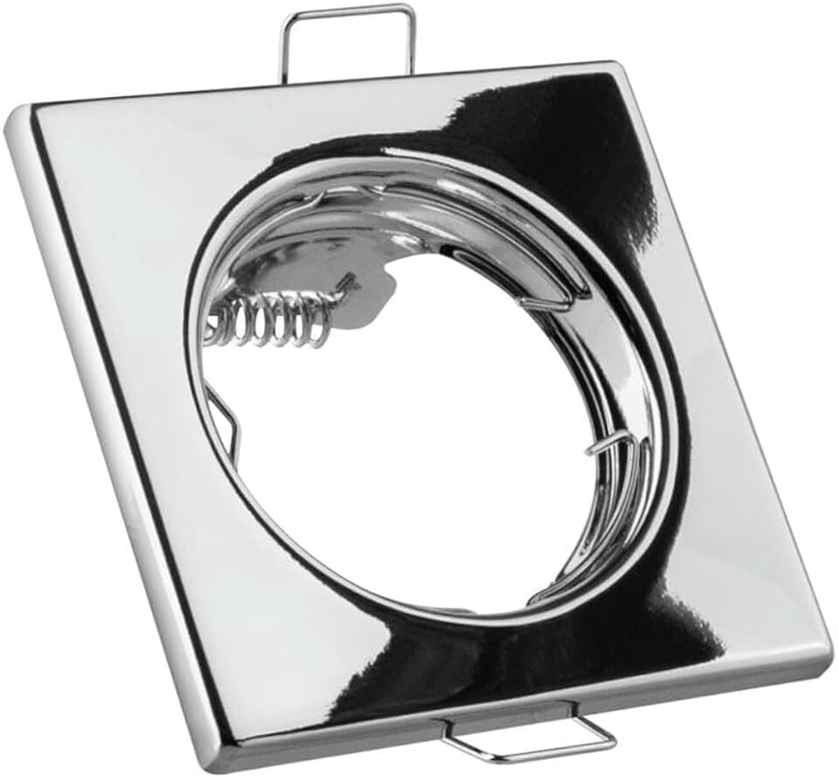 Vierkante ring van chroom: deze elegante en duurzame set is ideaal voor renovatieprojecten. Het moderne ontwerp zorgt voor een perfecte afwerking bij elk gebruik. Perfect voor elke
