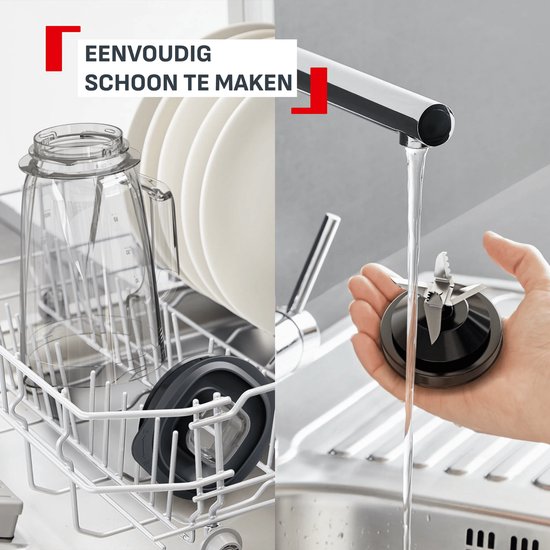 Tefal Blendforce 3 BL585B - Blender - 2 snelheden en pulsefunctie - 600 W - 1,25 L — afbeelding 2