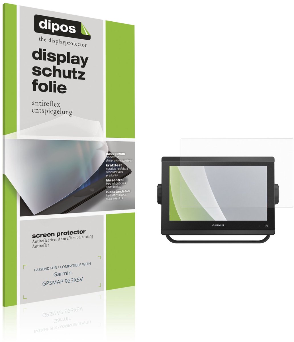 dipos – 2x Matte Beschermfolie geschikt voor Garmin GPSMAP 923XSV | Krasbestendige & antireflecterende Screenprotector Ultra-Thin