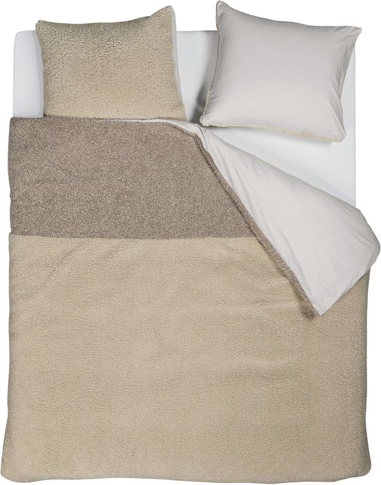 Rivièra Maison Huggle dekbedovertrek - Lits-Jumeaux - 240 x 200/220 cm - Zand van Merkloos — afbeelding 2