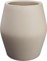 Elho June Split High 46 - UV-bestendig en Kleurvaste Bloempot - Binnen & Buiten - Ø 46.0 x H 53.6 cm - Balanced beige
