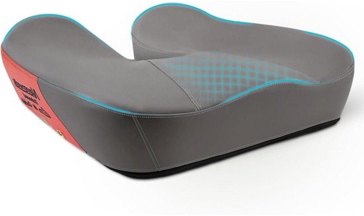 Ergonomic Pressure Relief Seat Cushion 4D Space Gel Extra Large Memory Foam Chair Cushion Breathable Leather Cushion for Car Office Wheelchair User (Grey)